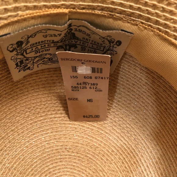 Bergdorf Goodman designer straw hat.